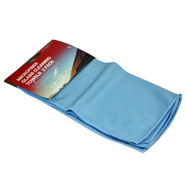 Wholesale- 2 Pcs/Pack Auto Shine Microfiber Glass Cleaning Towels Stainless Steel Polishing Shine Cloth Window Windshield Cloth