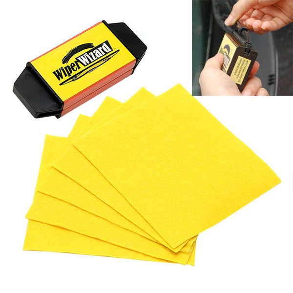 Car-Styling Wiper Cleaning Brush Car Windshield Wiper Wizard Blade Restorer with 5pcs Wizard Wipes Van Windscreen Cleaner