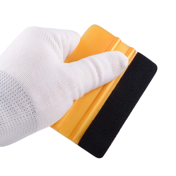 Vinyl Wrap Film Felt Squeegee Carbon Fiber Wrapping Tool Auto Foil Window Tint Household Cleaning Tool Car Ice Scraper