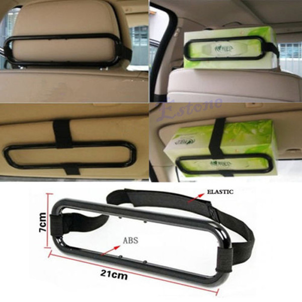 Universal Car Sun Visor Tissue Paper Box Holder Auto Seat Back Accessories Clip Bracket Free Shipping