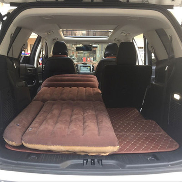 SUV Trunk Inflatable Car Mattress Flocking Portable Padded Inflatable Cushion Sexy Car Travel Bed lover Autos Mattress