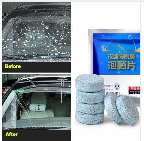 1PC/Pack(1PC=1 bottle of glass water)Car Solid Wiper Fine Seminoma Wiper Auto Window Cleaning Windshield Glass Car Accessories