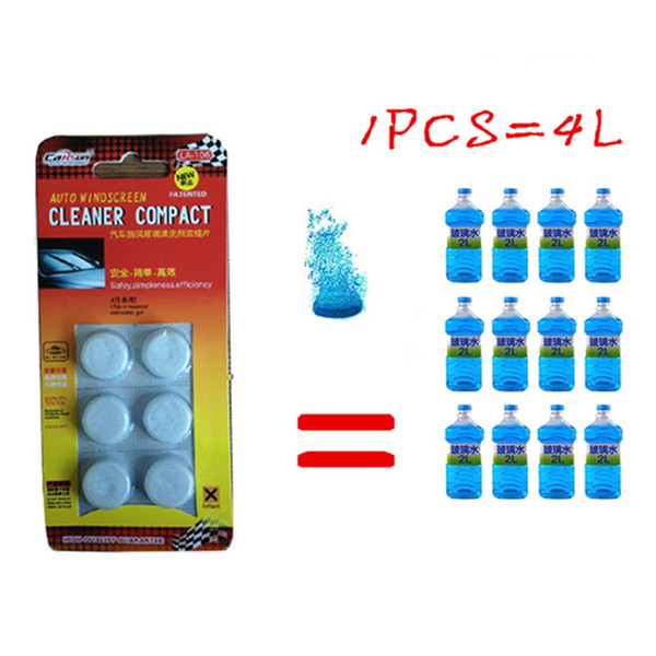 6Pcs/set Brand New Car Solid Wiper Fine Car Auto Window Cleaning Windshield Glass Cleaner DHL UPS Free Shipping