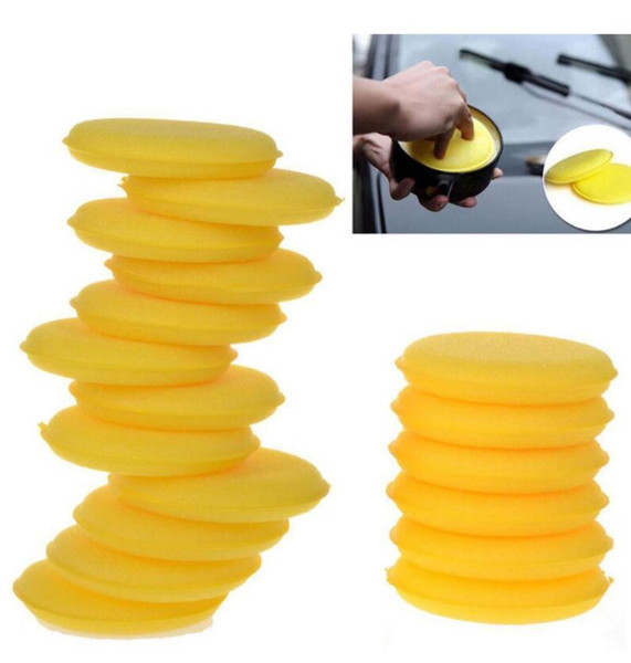 Car Wax Sponge pad Car Vehicle Wax Polish Foam Sponge Car Applicator Cleaning Waxing Pad Detailing Auto Tools 12pcs 1 set KKA6507