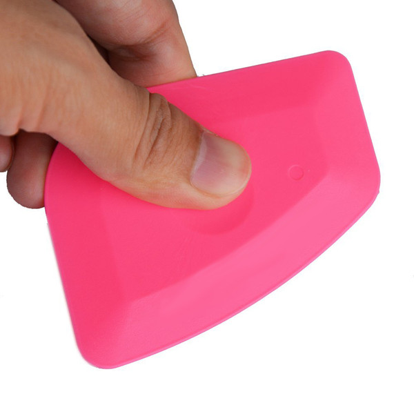 Pink Vinyl Squeegee Auto Car Wrap Tools Ice Scraper Car Stickers Decals Window Tint Tools Glass Household Cleaning Tool