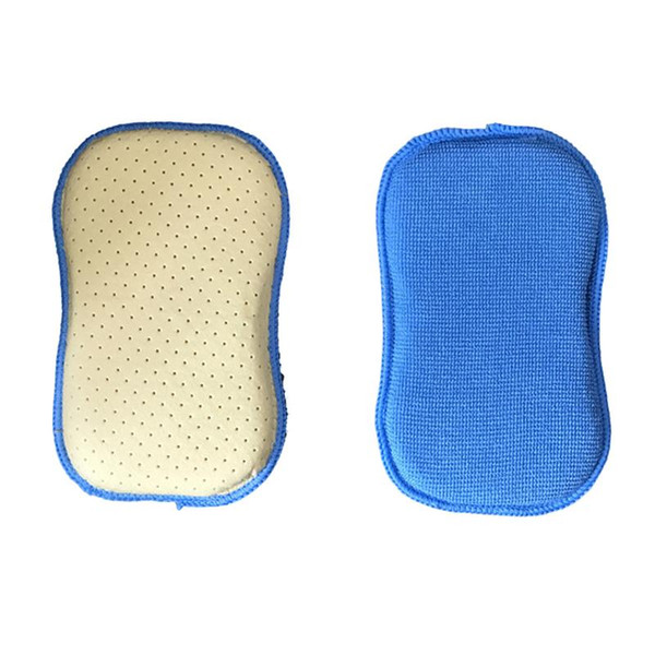 8pcs Small 8 Word Cleaning Car Sponge - Car Defogging Decontamination Glass Sponge Cleaning Double Wipe