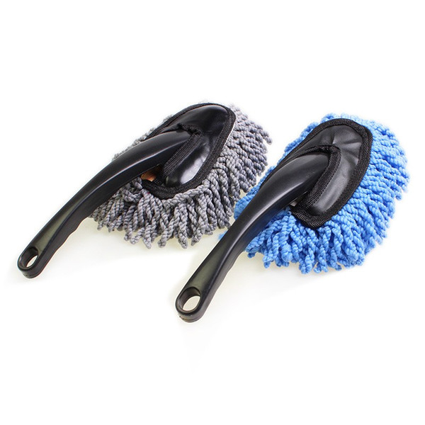 High Quality Multifunctional Car Duster Cleaning Dirt Dust Clean Brush Dusting Tool Mop Purple Brush