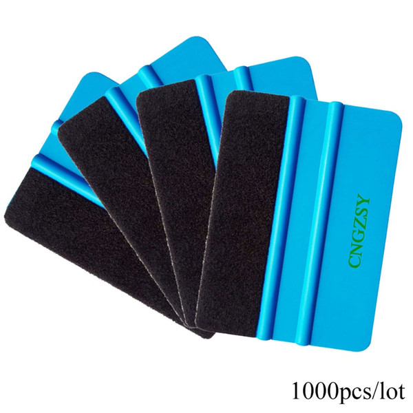 CNGZSY 1000pcs Felt Squeegee Vinyl Car Wrap Tool Carbon Fiber Foil Vinyl Scraper Window Tint Tools Glass Cleaning Tool Brush A02