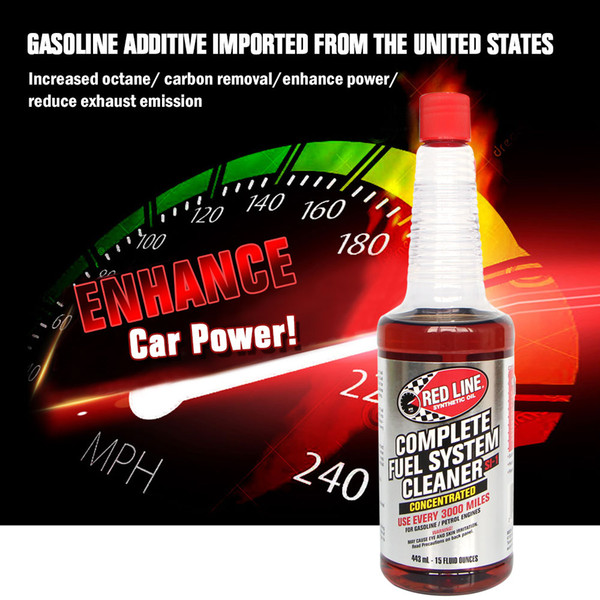 Car Wash Maintenance Additives Red Line Complete System Cleaner Super Concentrated Fuel Additive Fuel Injector Cleaner 15 Ounce 443ml