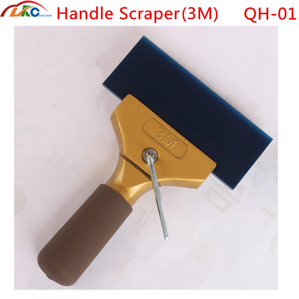 100pcs/lot DHL Qili QH-01 QH-02 3M handle Aluminum scraper vinyl film install building tools floor window clean scraper tools