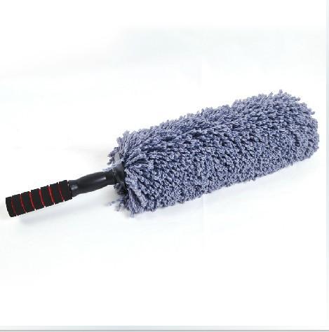 Nano Fiber wax dust brushing wax brush sponge handle Silver Grey bag
