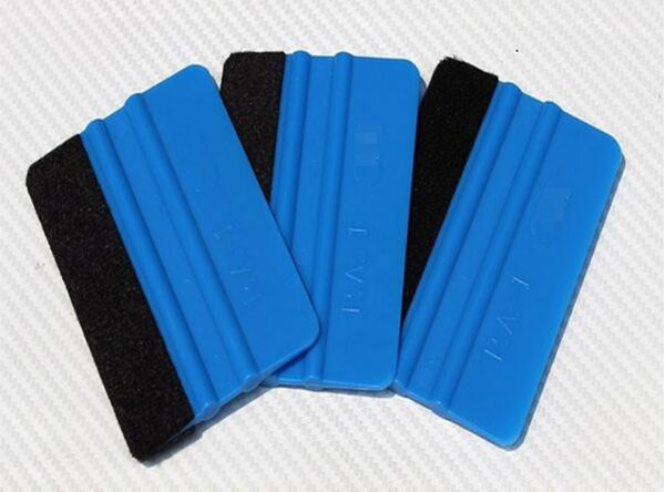 10PCS/Lot Car Vinyl Film wrapping tools Blue 3M Scraper squeegee with felt edge size 10cm*7cm Car Styling Stickers Accessories