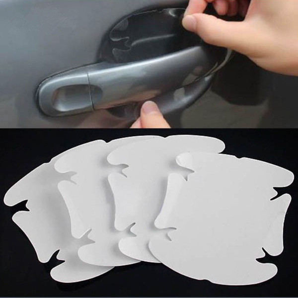 4Pcs Car Styling Stickers Car Door Handle Scratch Protector Film Protective Sticker Vinyl For Cars Cruze Opel Mazda