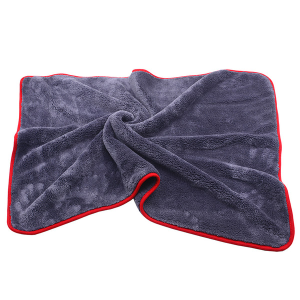 900GSM 90x60cm Large Size Thick Plush Microfiber Towel Car Wash Clean Cloths Microfibre Wax Polishing Detailing Towel Absorbent