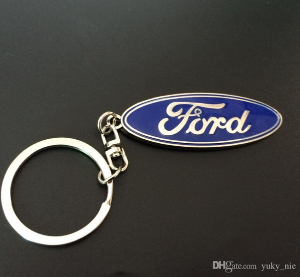 50 pcs Car Key Chain for Ford ford key logo chain rings