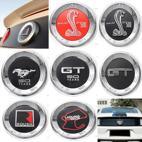 Ford Mustang 2015 16 17 3D Newest Car Tail Sticker Rear Brand Badge Emblem 50 Years Shelby GT500 Roush Laguna Seca AAAA