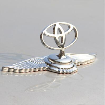 Chrome Metal Car Front Hood Ornament Sticker Badge Decal Emblem Fit FOR Toyota