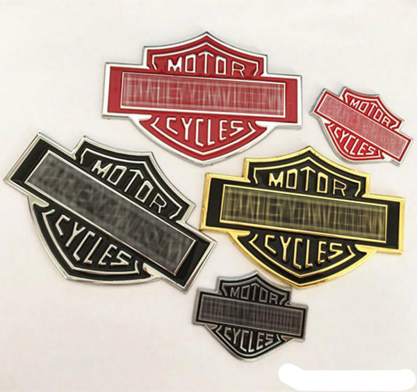 Cool 3D Metal Motorcycle badge emblem Car logo sticker accessories Auto Funny styling Decals Metal For Harle Yamaha etc