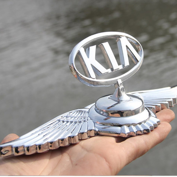 Metal Car Decoration 3D Car Emblem Badge Auto Front Hood Bonnet Sticker for KIA