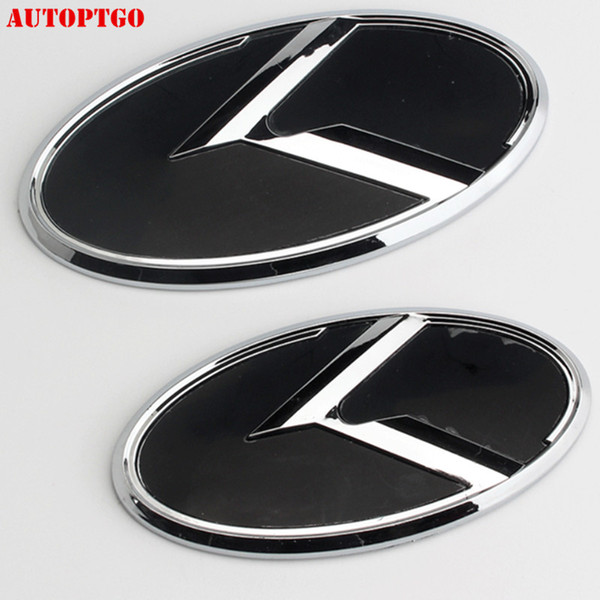 Car Styling 3D Logo Front Rear Kia K Emblem Badge Sticker For Kia Optima Sorento Cadenza Forte Koup Ceed Rio K3 K4 K5