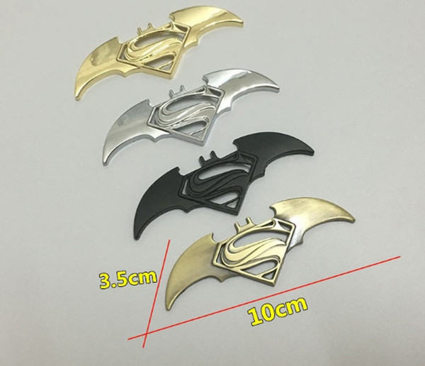 10*3.5cm Gold/Silver/Bronze/Black Sale Batman Car Auto Bumper Body Door Tail Oil Gas Cover Badge Sticker Decal Motor Accessory Decorations