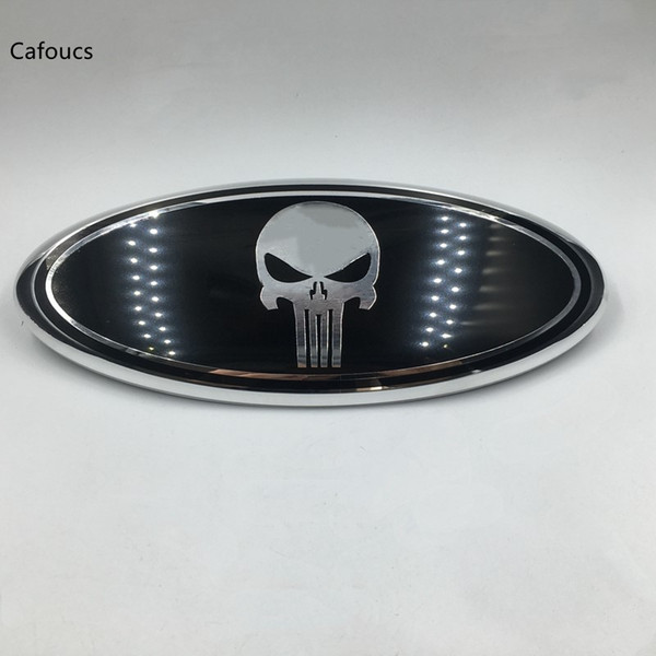 The Punisher Skull Car Front Grille Grill Emblem Auto Styling Badge Logo For Ford Explorer F-150 F150 F Series 2011-2016