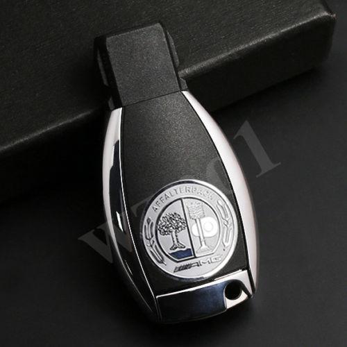 AMG Sz L 25mm Alloy Silver KEY FOB Button 1 Pcs Sticker Badge Decal for