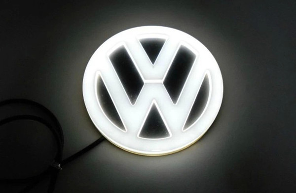 4D car led emblem logo symbols badge emblem 12V white blue red color diameter 110mm