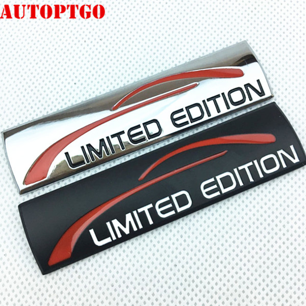 Auto Car Moto Metal Letter Logo Limited Edition Emblem Fender Side Badge Decal Sticker For Jeep Audi Land Rover Ford Suzuki Yamaha Kawasaki