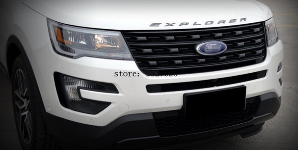 for Ford Explorer Sport SILVER BLACK Hood Emblem Letters Gloss Finish 2013 2014 2015 2016 2017 year