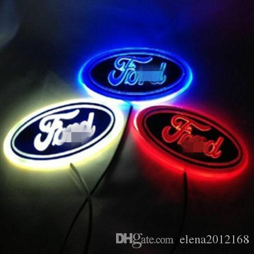 4D LED Car Tail Logo Light Badge Lamp Emblem Sticker for Ford logo decoration