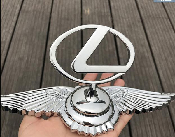 Chrome Metal Car Front Hood Ornament Sticker Badge Decal Emblem Fit FOR Lexus