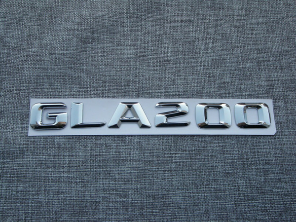 Chrome Letters GLA 200 Trunk Emblem Emblems Badges for Mercedes GLA200