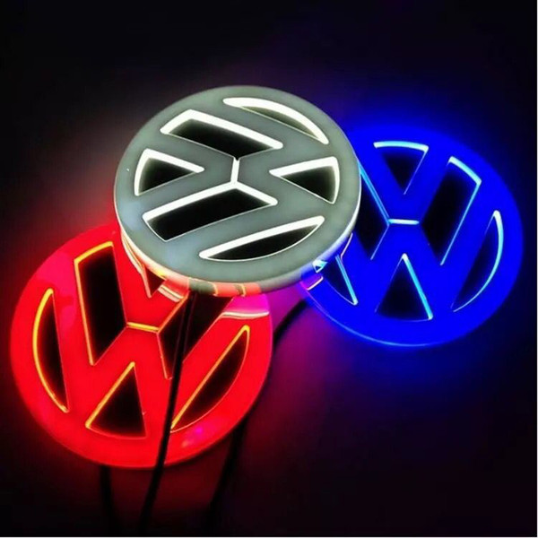 5D led car logo lamp 110mm for VW GOLF MAGOTAN Scirocco Tiguan CC BORA car badge LED symbols lamp Auto rear emblem light