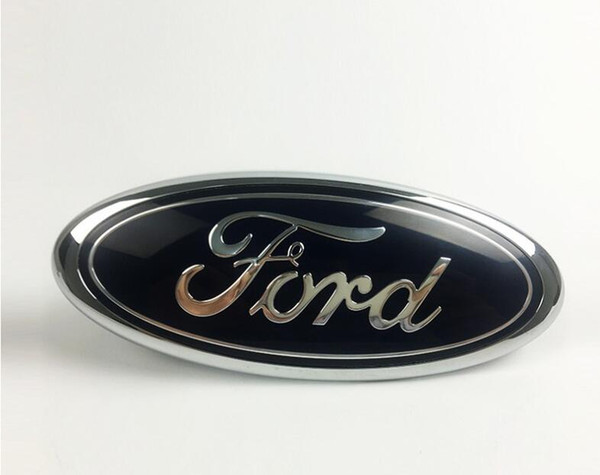 BLACK 9'' FRONT GRILLE BADGE OVAL EMBLEM 2006-2014 MK6 MK7 (Fits: Ford Transit)