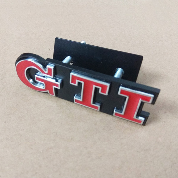 Styling Metal GTI Logo Front Grill Emblem Badge Decal Sticker for VW Volkswagen Golf 4 6 7 MK6 MK7 MK4 MK5 Polo CC Passat