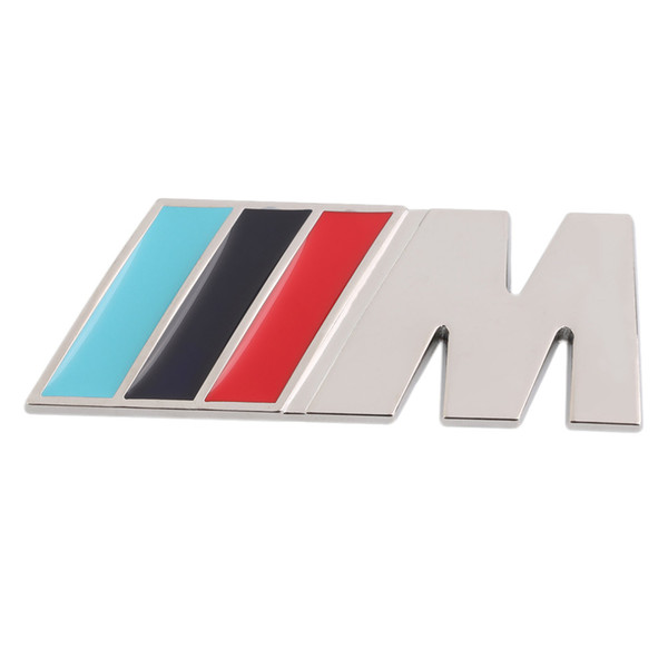 3M M Series Big Mpower M-tech on Car Trunk Badge Emblem 3D Pure Metal Front Hood Grille Sticker logo///M M3 M5 for BMW Car Styling Sticker