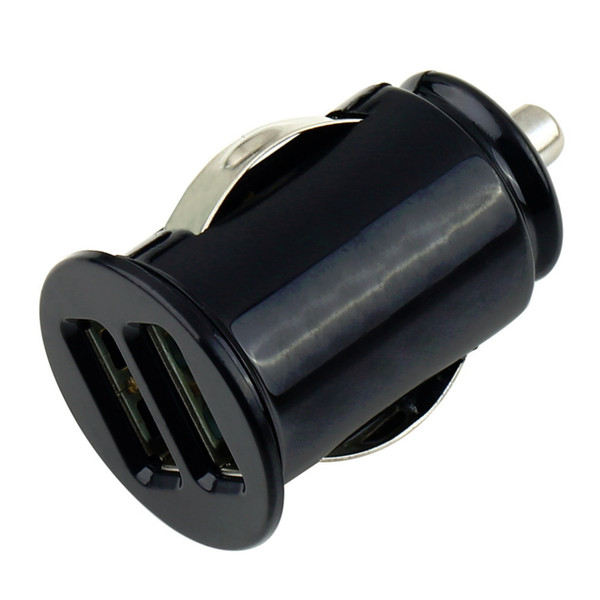 100% High Quality 1Pcs USB Mini Bullet Power Car Charger Dual 2 Port Adapter Wholesale (DC 12V 2.1A) order<$18no track