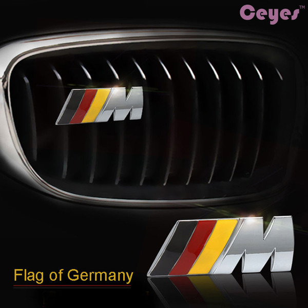 Car 3D Metal Front Grill Badge for BMW M F20 F10 F15 F13 M3 M5 M6 Car Emblems logo Stickers