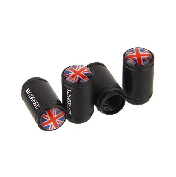 Union Jack UK Italy Germany France USA F1 flag Car Styling Aluminum Alloy Tire valve caps Motorsports wheel Tyre dust air cover Nozzle Cap