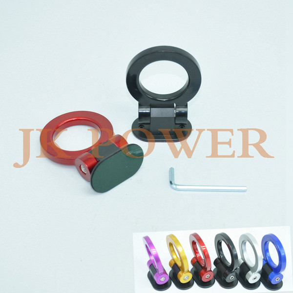 JK Universal ABS Dress Up Bumper Sticker Adorn Car Dummg Tralier Tow Hook Kit