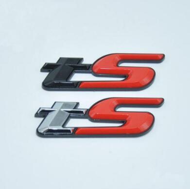 ABS Plastic 3D TS Emblem Badge Sticker Excellent Smooth Glossy Decal for Subaru Forester BRZ WRX STI Car Styling Accessories CCA9603 30pcs