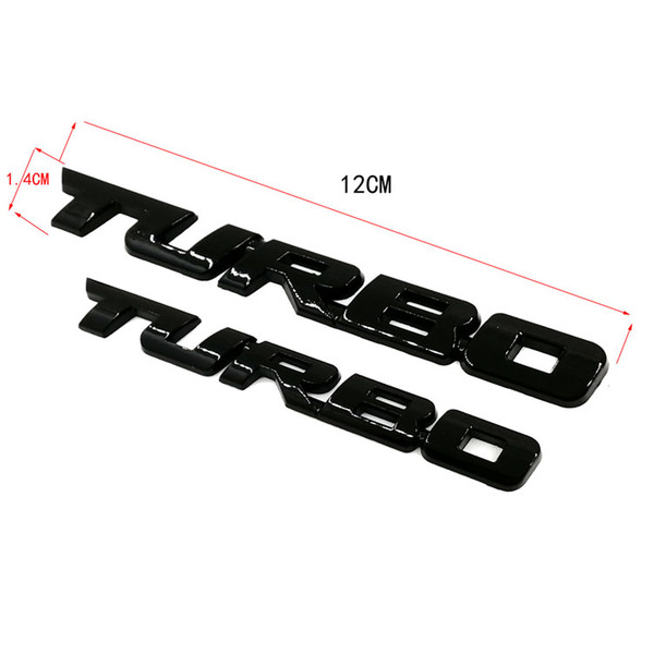 3D Car Styling Sticker Metal TURBO Emblem Body Rear Tailgate Badge turbo sticker Universal Car Motorcycle Auto Chrome