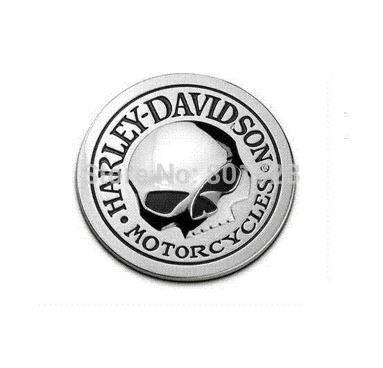 1pc car decoration auto modification 3D metal round skull logo car sticker decal metal skull auto car badge rear emblem