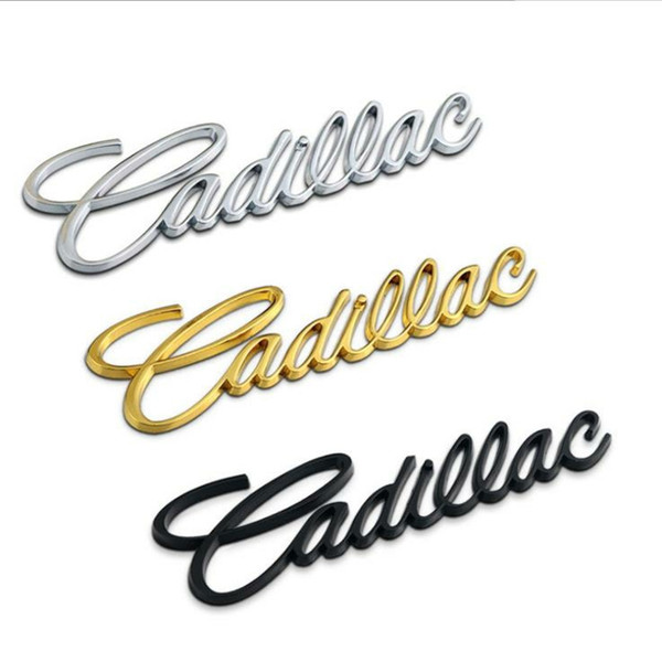 3D Metal Cadilla Car Side Rear Trunk Emblem Badge Sticker Decals for Cadillac ATS-L XTS CT6 CT6 XT5