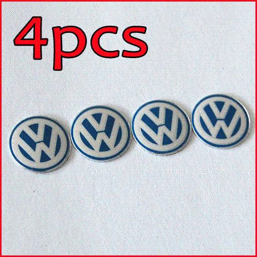 Freeshipping 4PCS 14mm Remote Key Fob Logo Badge Emblem For Volkswagen VW Jetta Golf Passat M17770