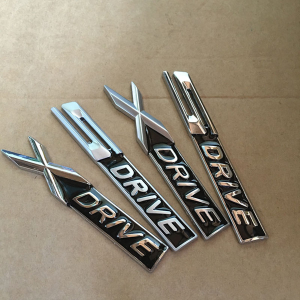 3D BLACK Metal chrome matt Xdrive X drive Sdrive S drive emblem badge sticker For 3 4 5 6 7 Series X1 X3 X5 E70 X6 E71