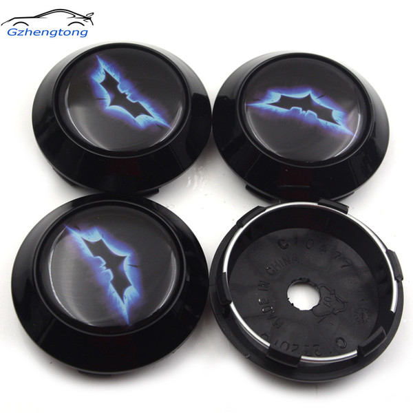 Gzhengtong 70mm Batman Racing Center Caps Black Wheel Hub Cap for Enkei Rims XXR SSR GTX01 GTV01 Clip 63mm