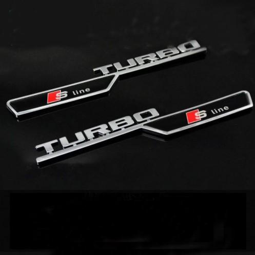 2PCS New Automobiles 3D Metal Car Sticker S line Sticker Car Covers for Audi A3 A4L A6L Q3 Q5 Auto Decal Accessories Car Styling