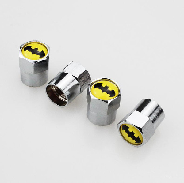 Batman High Quality Car styling Mini Tire valve caps wheel Tyre dust air cover Nozzle Cap Nipple 13*9mm